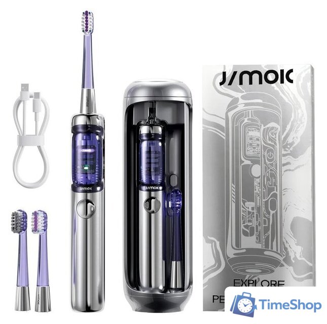 Электрическая зубная щетка JIMOK J6 (серебристый) - Изображение №1 — Интернет-магазин Time-Shop