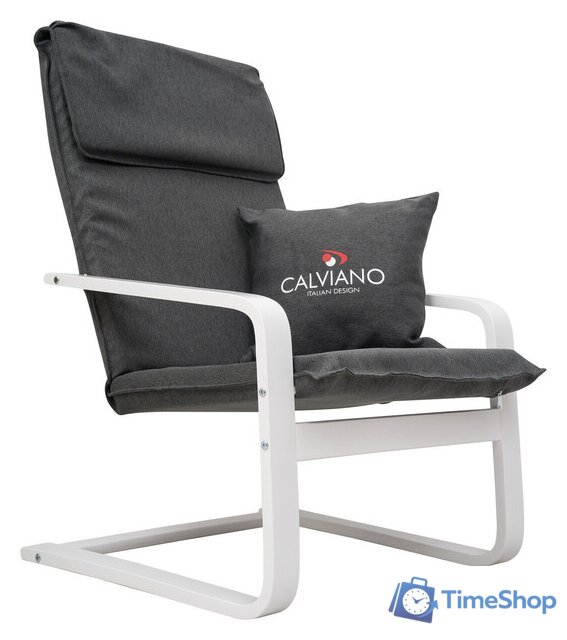 Интерьерное кресло Calviano Soft 1 (серый) - Изображение №1 — Интернет-магазин Time-Shop