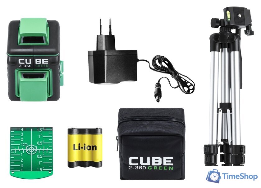 Лазерный нивелир ADA Instruments Cube 2-360 Green Professional Edition А00534 - Изображение №7 — Интернет-магазин Time-Shop