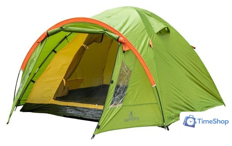 Кемпинговая палатка Coyote Oboluse-3 (зеленый) - Изображение №1 — Интернет-магазин Time-Shop