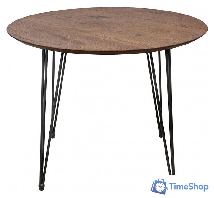 Кухонный стол ОКА Демавенд 100x74 (дуб мореный/черный) - Изображение №1 — Интернет-магазин Time-Shop