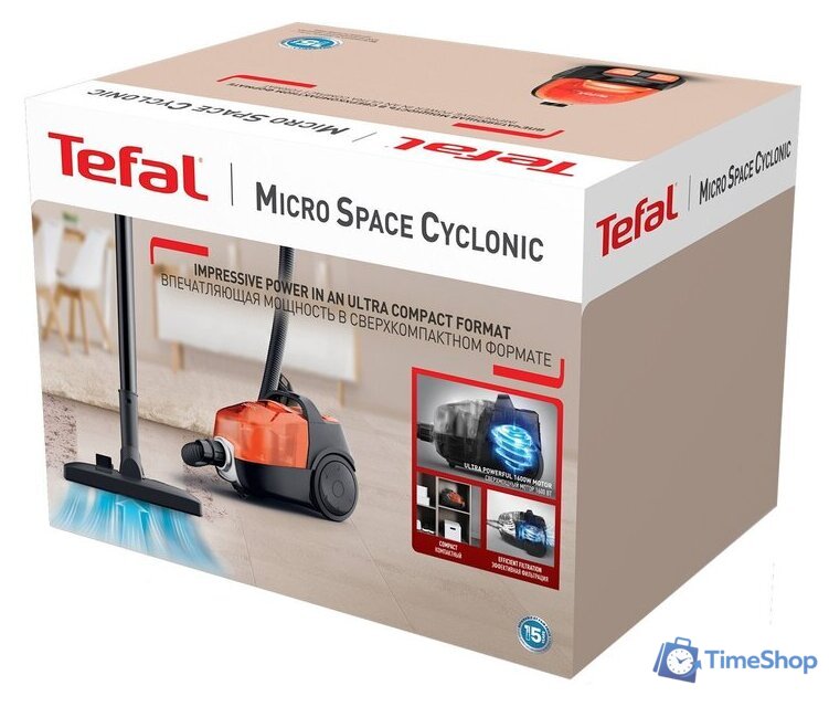 Пылесос Tefal Micro Space Cyclonic TW3235EA - Изображение №13 — Интернет-магазин Time-Shop