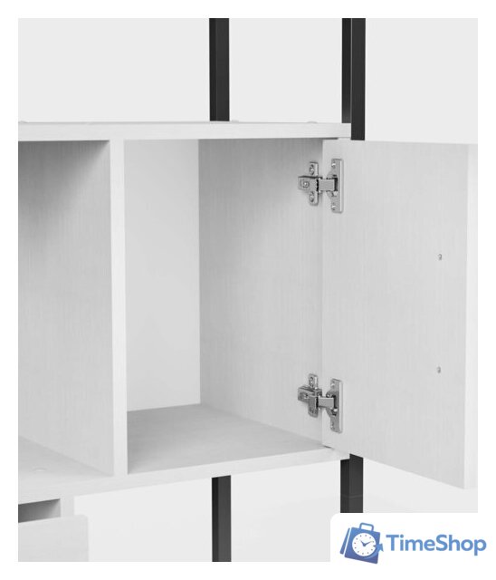 Стеллаж Mio Tesoro Cool Joy Loft (белый/черный) - Изображение №4 — Интернет-магазин Time-Shop