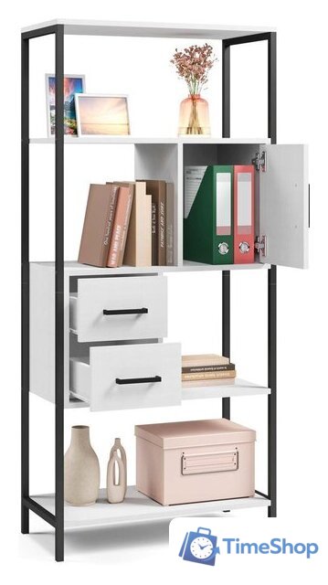 Стеллаж Mio Tesoro Cool Joy Loft (белый/черный) - Изображение №2 — Интернет-магазин Time-Shop