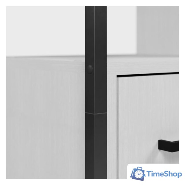 Стеллаж Mio Tesoro Cool Joy Loft (белый/черный) - Изображение №6 — Интернет-магазин Time-Shop