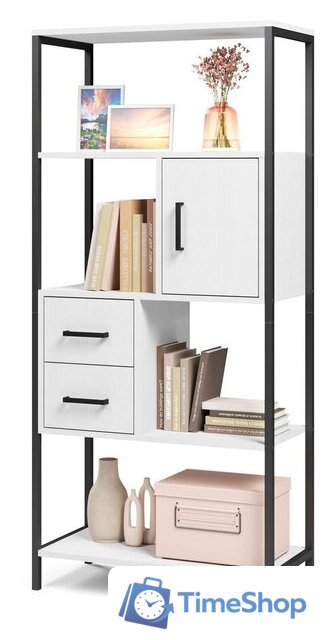 Стеллаж Mio Tesoro Cool Joy Loft (белый/черный) - Изображение №1 — Интернет-магазин Time-Shop