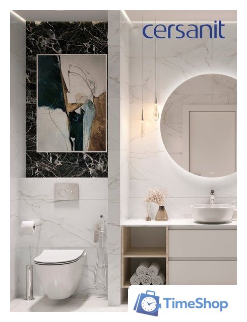 Унитаз подвесной Cersanit City Smart CO DPL EO Slim + VECTOR LP 64917 - Изображение №4 — Интернет-магазин Time-Shop