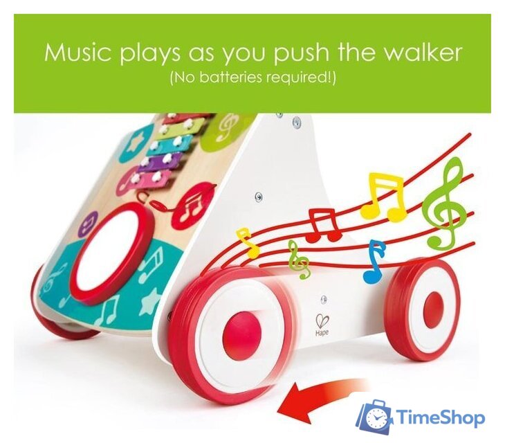 Каталка Hape Музыкальный ходунок E0383-HP - Изображение №5 — Интернет-магазин Time-Shop