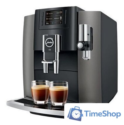Кофемашина JURA E8 Dark Inox - Изображение №1 — Интернет-магазин Time-Shop
