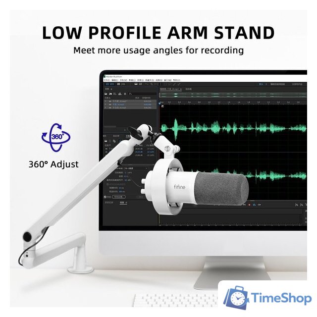 Проводной микрофон FIFINE T688 (белый) - Изображение №8 — Интернет-магазин Time-Shop