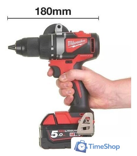 Дрель-шуруповерт Milwaukee M18 BLDD2-0X 4933464514 (без АКБ, кейс) - Изображение №9 — Интернет-магазин Time-Shop