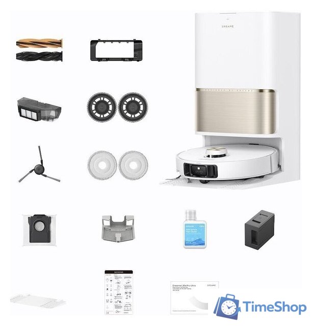 Робот-пылесос Dreame Robot Vacuum L50s Pro Ultra White RLL88HE (евровилка, белый) - Изображение №11 — Интернет-магазин Time-Shop