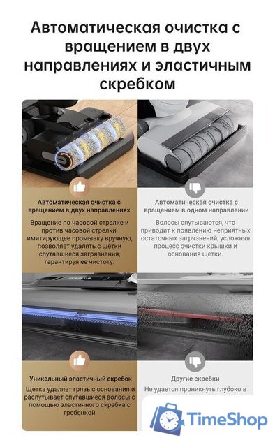 Вертикальный моющий пылесос Dreame H13 Pro Wet and Dry Vacuum (международная версия) - Изображение №16 — Интернет-магазин Time-Shop