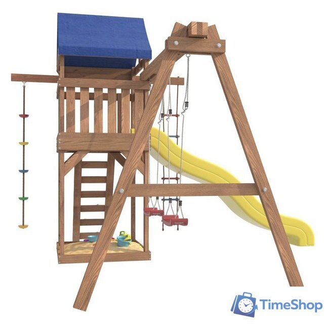 Игровой комплекс National Tree Company С качелями лодочка для улицы и дачи IgroWoods ДП-1 - Изображение №5 — Интернет-магазин Time-Shop