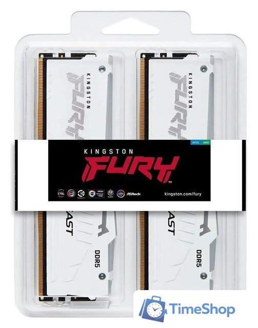 Оперативная память Kingston FURY Beast RGB 2x16ГБ DDR5 5200 МГц KF552C40BWAK2-32 - Изображение №3 — Интернет-магазин Time-Shop
