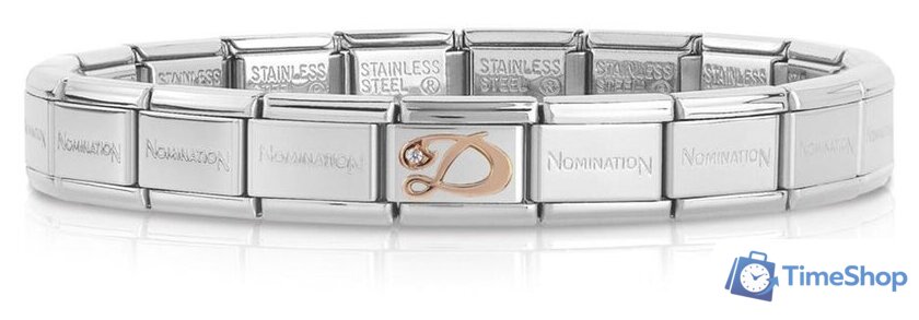 Звено для браслета NominatioN Буква D 430310/04 - Изображение №2 — Интернет-магазин Time-Shop
