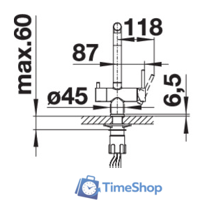 Смеситель Blanco Fontas II (нержавеющая сталь) - Изображение №4 — Интернет-магазин Time-Shop