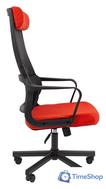 Офисное кресло CHAIRMAN 590 (черный/красный) - Изображение №3 — Интернет-магазин Time-Shop