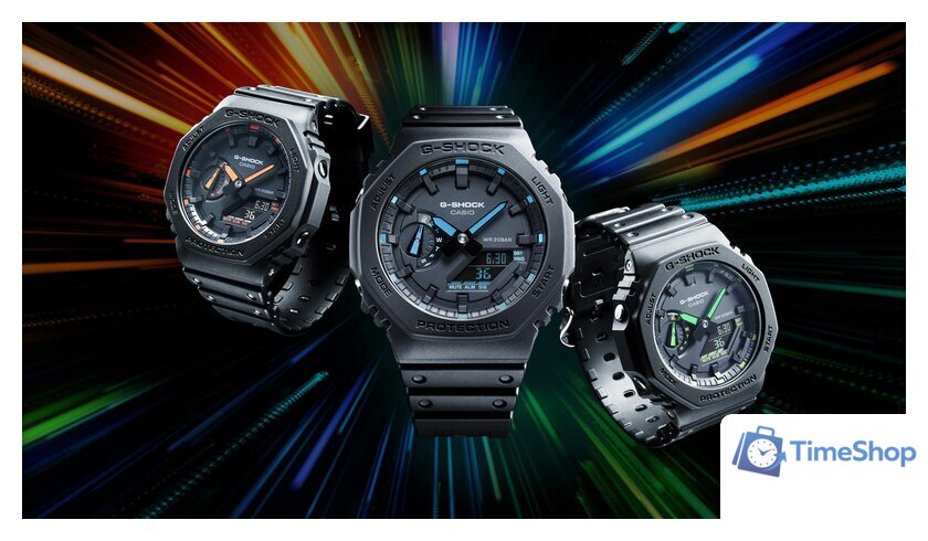 Наручные часы Casio G-Shock GA-2100-1A3 - Изображение №3 — Интернет-магазин Time-Shop