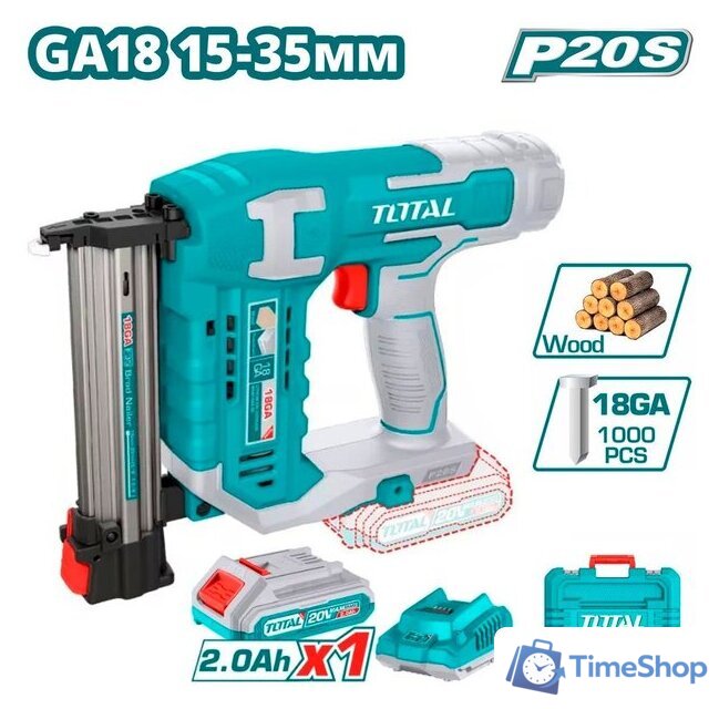 Гвоздезабиватель Total TCBNLI3508 (с 1-им АКБ, кейс) - Изображение №1 — Интернет-магазин Time-Shop