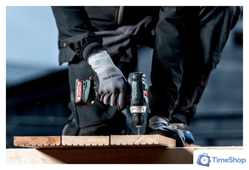 Дрель-шуруповерт Metabo PowerMaxx BS 12 601036500 (с 2-мя АКБ 2 Ah, кейс) - Изображение №2 — Интернет-магазин Time-Shop