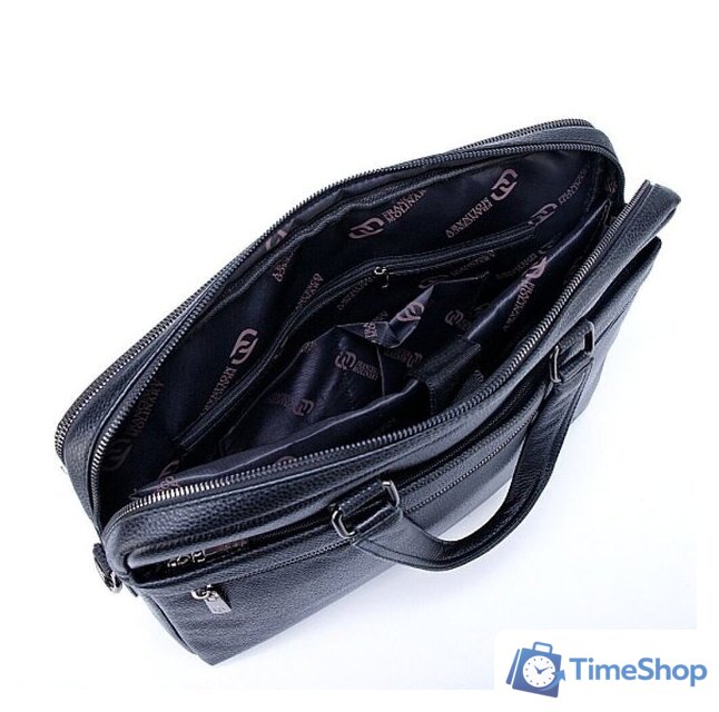 Мужская сумка Francesco Molinary 356-Q8222-8-BLK - Изображение №5 — Интернет-магазин Time-Shop