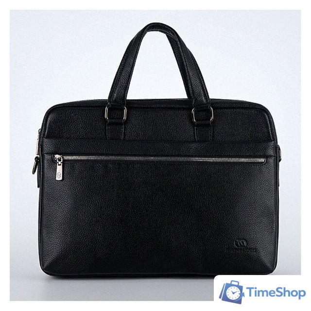 Мужская сумка Francesco Molinary 356-Q8222-8-BLK - Изображение №1 — Интернет-магазин Time-Shop