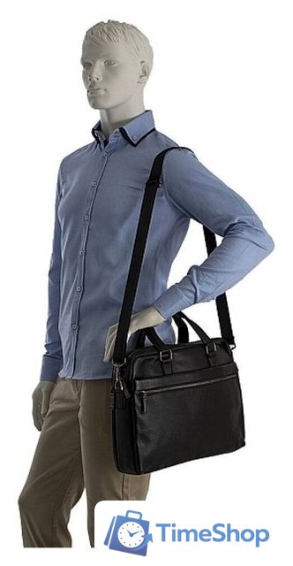 Мужская сумка Francesco Molinary 356-Q8222-8-BLK - Изображение №2 — Интернет-магазин Time-Shop