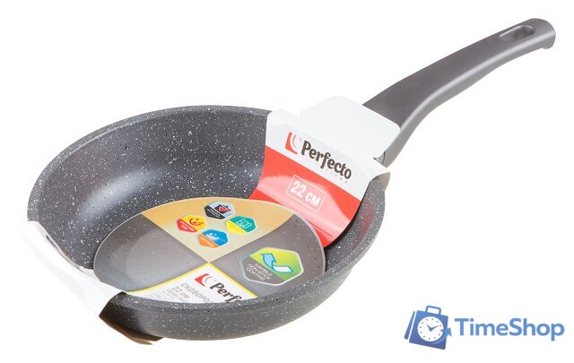 Сковорода Perfecto Linea Grey 22 см [55-220111] - Изображение №1 — Интернет-магазин Time-Shop