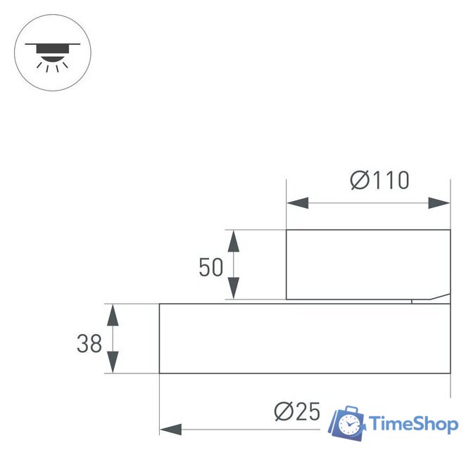 Спот Arlight SP-RONDO-FLAP-R250-30W Warm3000 028169 - Изображение №7 — Интернет-магазин Time-Shop