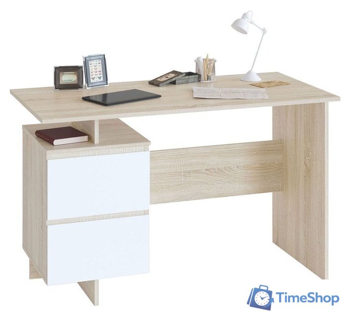 Стол Сокол СПм-19 (дуб сонома/белый) - Изображение №1 — Интернет-магазин Time-Shop