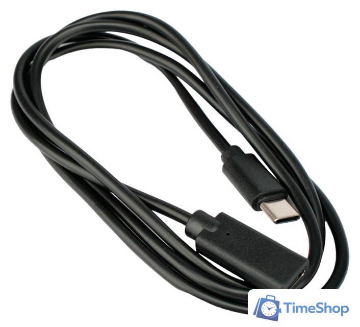 Кабель Cablexpert CCP-USB2-CMCF-1M USB Type-C - USB Type-C (1 м, черный) - Изображение №1 — Интернет-магазин Time-Shop