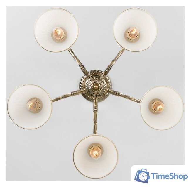 Подвесная люстра Евросвет 60106/5 (Античная бронза) - Изображение №3 — Интернет-магазин Time-Shop