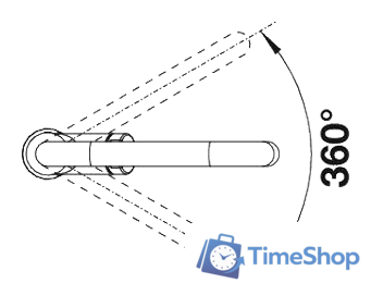 Смеситель Blanco Jurena хром (520764) - Изображение №4 — Интернет-магазин Time-Shop