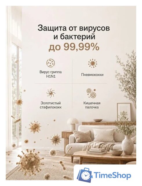 Очиститель воздуха SmartMi Air Purifier 3 KQJHQ03ZM - Изображение №4 — Интернет-магазин Time-Shop