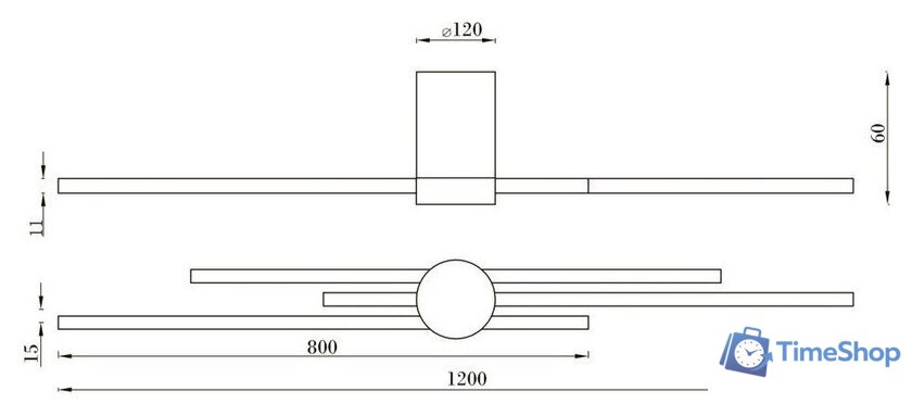 Бра Kinklight Лорин 08428-1203.19 (черный) - Изображение №3 — Интернет-магазин Time-Shop