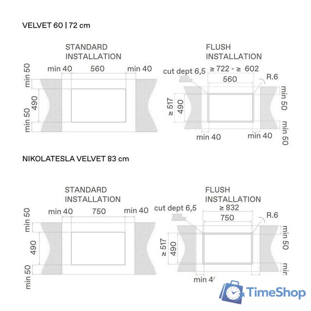 Варочная панель Elica Nikolatesla Velvet BL/A/72 PRF0196870 - Изображение №4 — Интернет-магазин Time-Shop