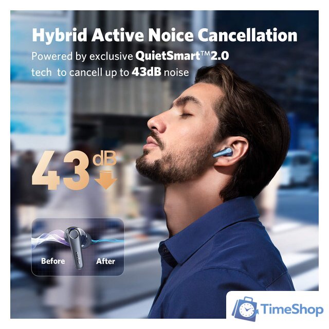 Наушники EarFun Air Pro 3 (темно-синий) - Изображение №4 — Интернет-магазин Time-Shop