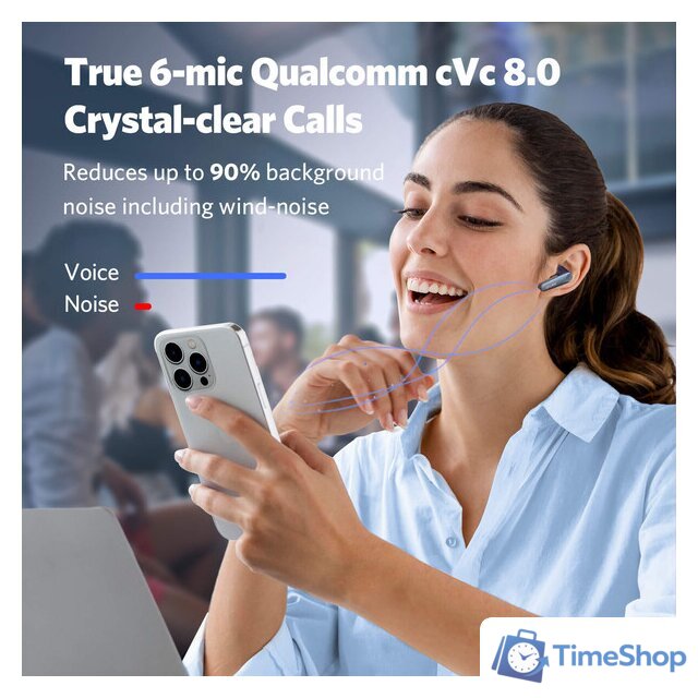 Наушники EarFun Air Pro 3 (темно-синий) - Изображение №5 — Интернет-магазин Time-Shop