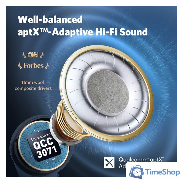 Наушники EarFun Air Pro 3 (темно-синий) - Изображение №3 — Интернет-магазин Time-Shop