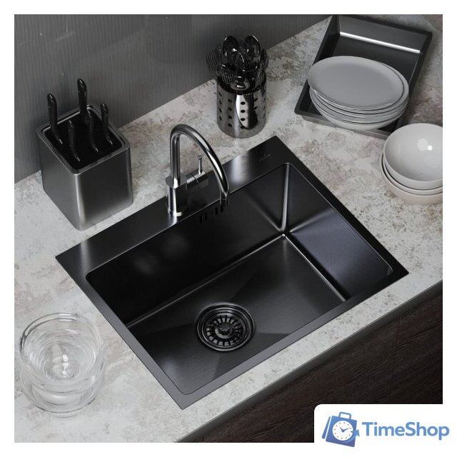 Кухонная мойка Mixline 547234 (черный графит, 3 мм) - Изображение №3 — Интернет-магазин Time-Shop