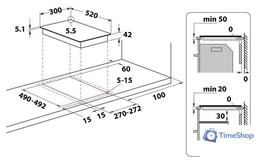 Варочная панель Whirlpool WRD 6030 B - Изображение №5 — Интернет-магазин Time-Shop