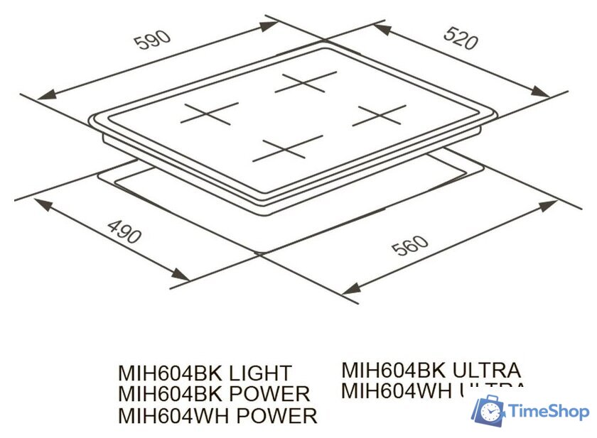 Варочная панель Meferi MIH604WH Power - Изображение №10 — Интернет-магазин Time-Shop