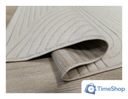 Ковер для жилой комнаты Radjab Carpet Сканди Сизаль Прямоугольник 10949A 12211RK (1.6x2.3, Krem/Krem) - Изображение №4 — Интернет-магазин Time-Shop