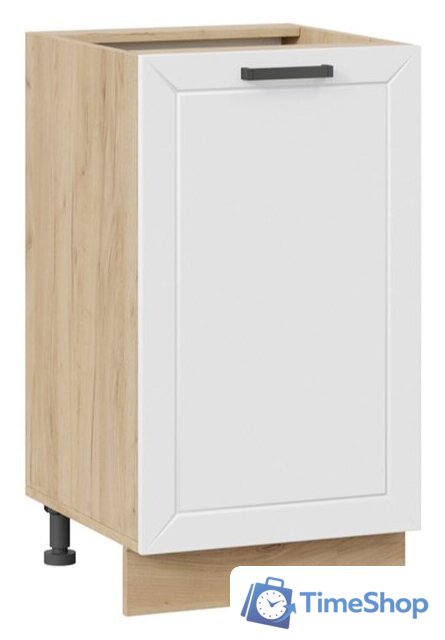 Шкаф напольный Трия Лорас 1Н45 (дуб крафт золотой/холст белый) - Изображение №1 — Интернет-магазин Time-Shop