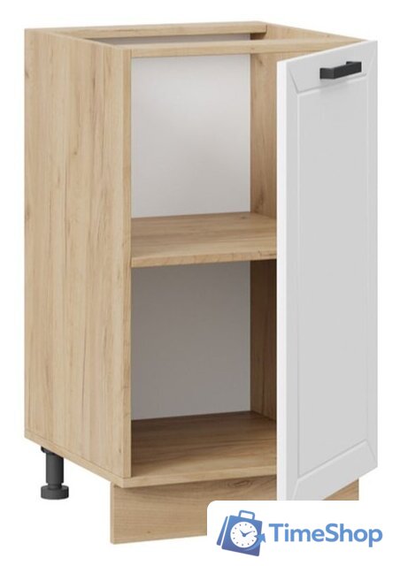 Шкаф напольный Трия Лорас 1Н45 (дуб крафт золотой/холст белый) - Изображение №2 — Интернет-магазин Time-Shop