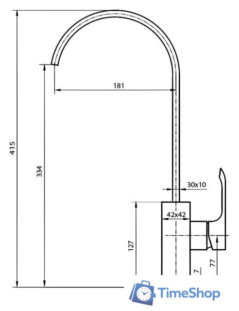 Смеситель Ahti Rauma RM101011 - Изображение №2 — Интернет-магазин Time-Shop
