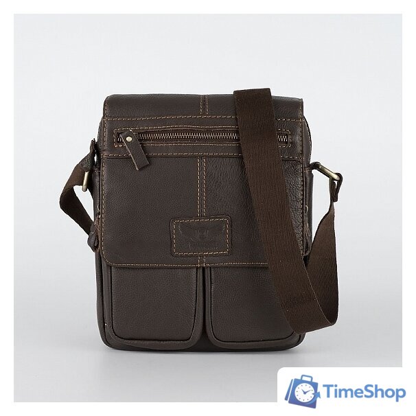 Сумка через плечо Poshete 196-3143-YB42-DBW (коричневый) - Изображение №10 — Интернет-магазин Time-Shop