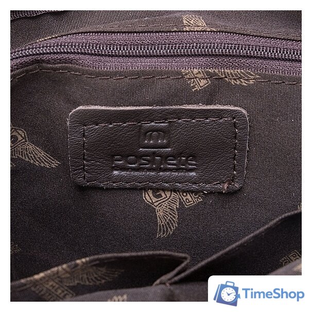 Сумка через плечо Poshete 196-3143-YB42-DBW (коричневый) - Изображение №17 — Интернет-магазин Time-Shop