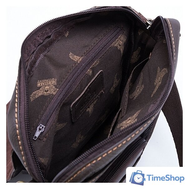 Сумка через плечо Poshete 196-3143-YB42-DBW (коричневый) - Изображение №13 — Интернет-магазин Time-Shop